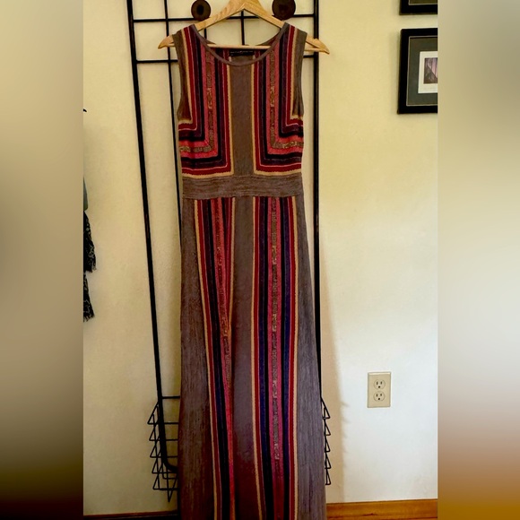 Peruvian Connection Multicolor Striped Maxi Dress - Picture 1 of 4
